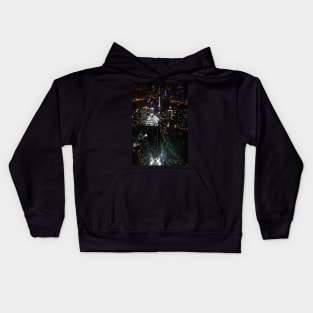 Jin Mao Tower at Night from Above - Shanghai Kids Hoodie